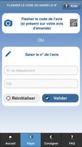 Appli mobile pour effectuer le règlement de votre contravention