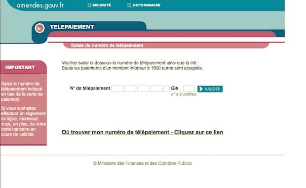 Consigner votre amende directement en ligne