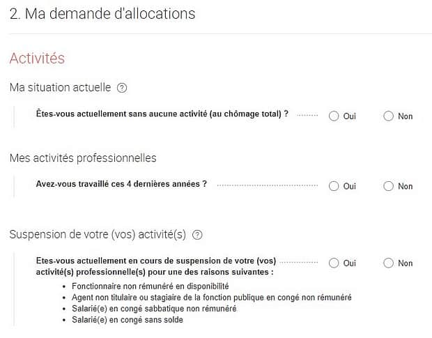 Inscription Pôle Emploi : demande d'allocations