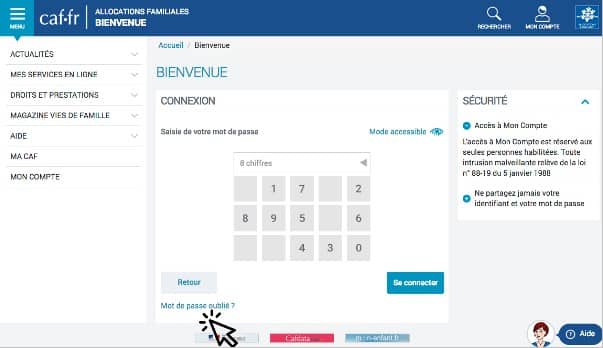 comment retrouver son numéro CAF