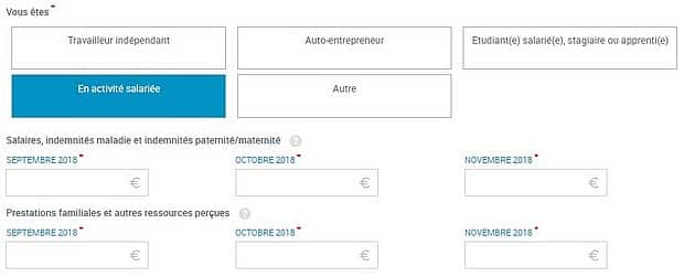 Prime activité simulateur