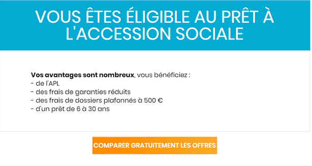 pret accession sociale sans apport simulation