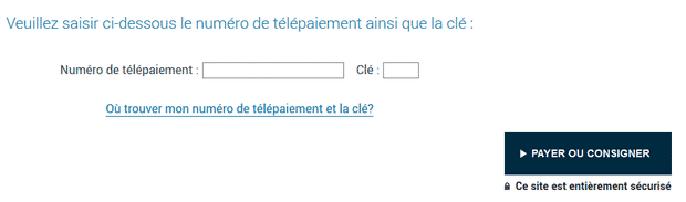 Consigner votre amende directement en ligne