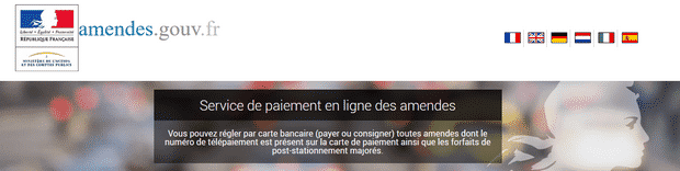 effectuer le paiement de son amende