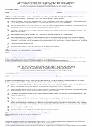 Téléchargez l'attestation de déplacement scolaire