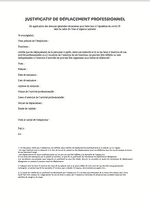Téléchargez le justificatif pour aller au travail