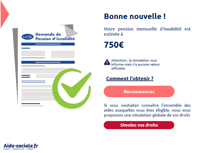Simulation pension invalidité : estimez vos droits en 2 minutes Aide ...