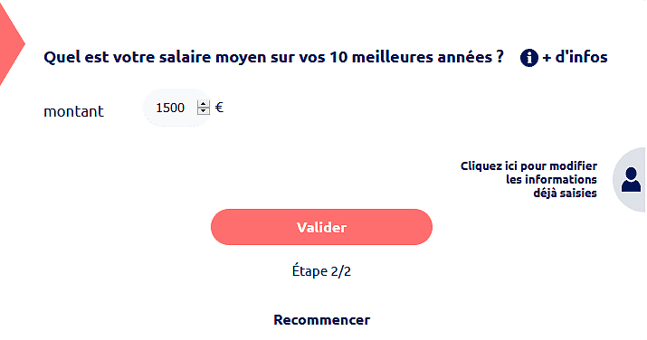 calcul pension invalidité