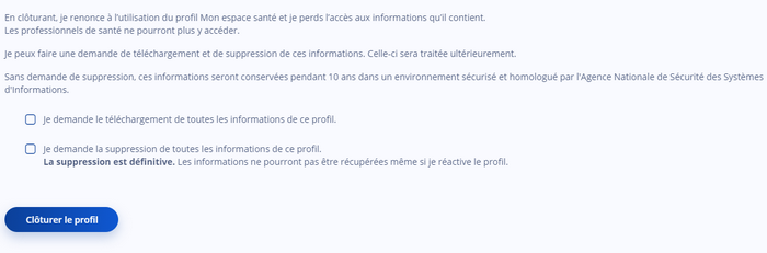 Comment fermer son compte Mon espace santé ?