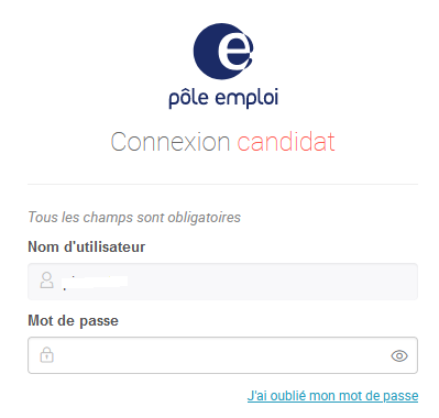 Récupérer son mot de passe Pôle emploi