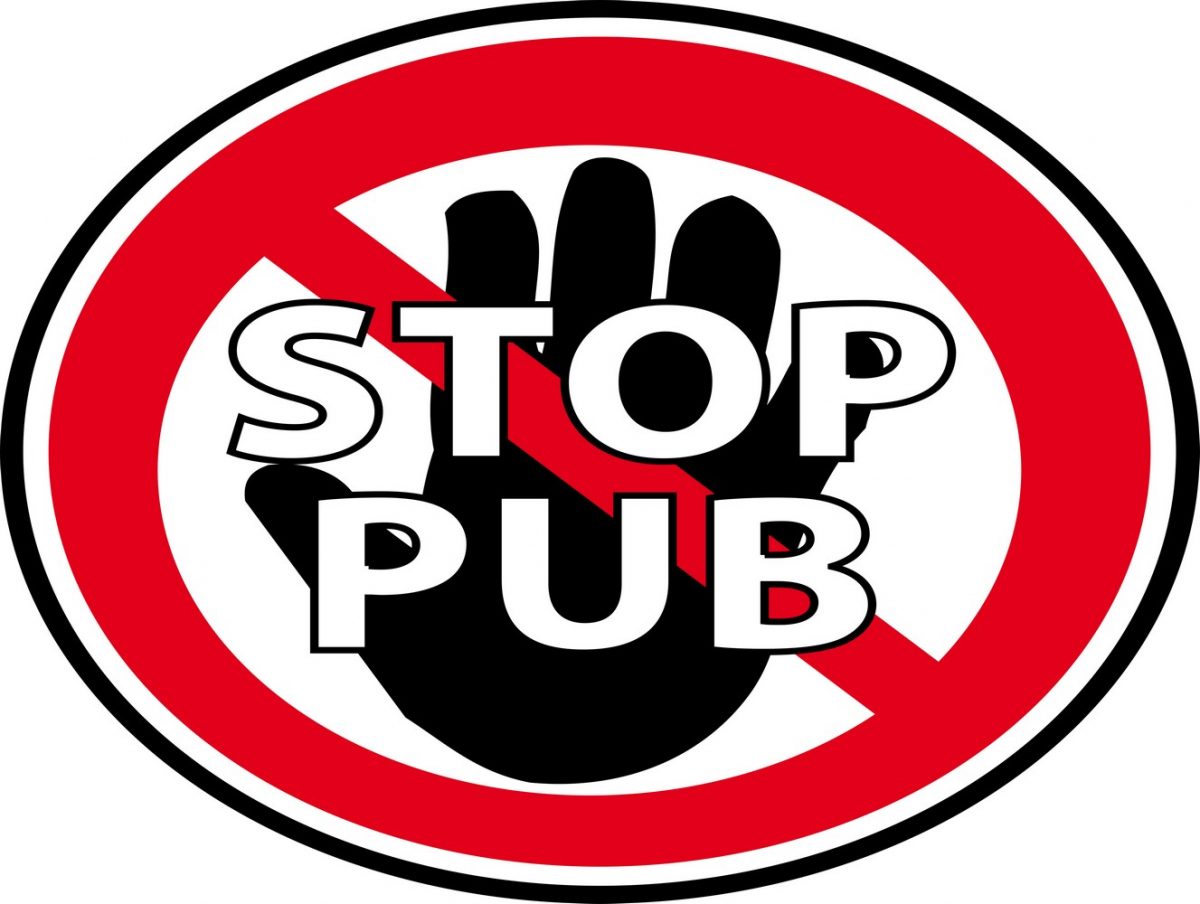 autocollant pas de pub