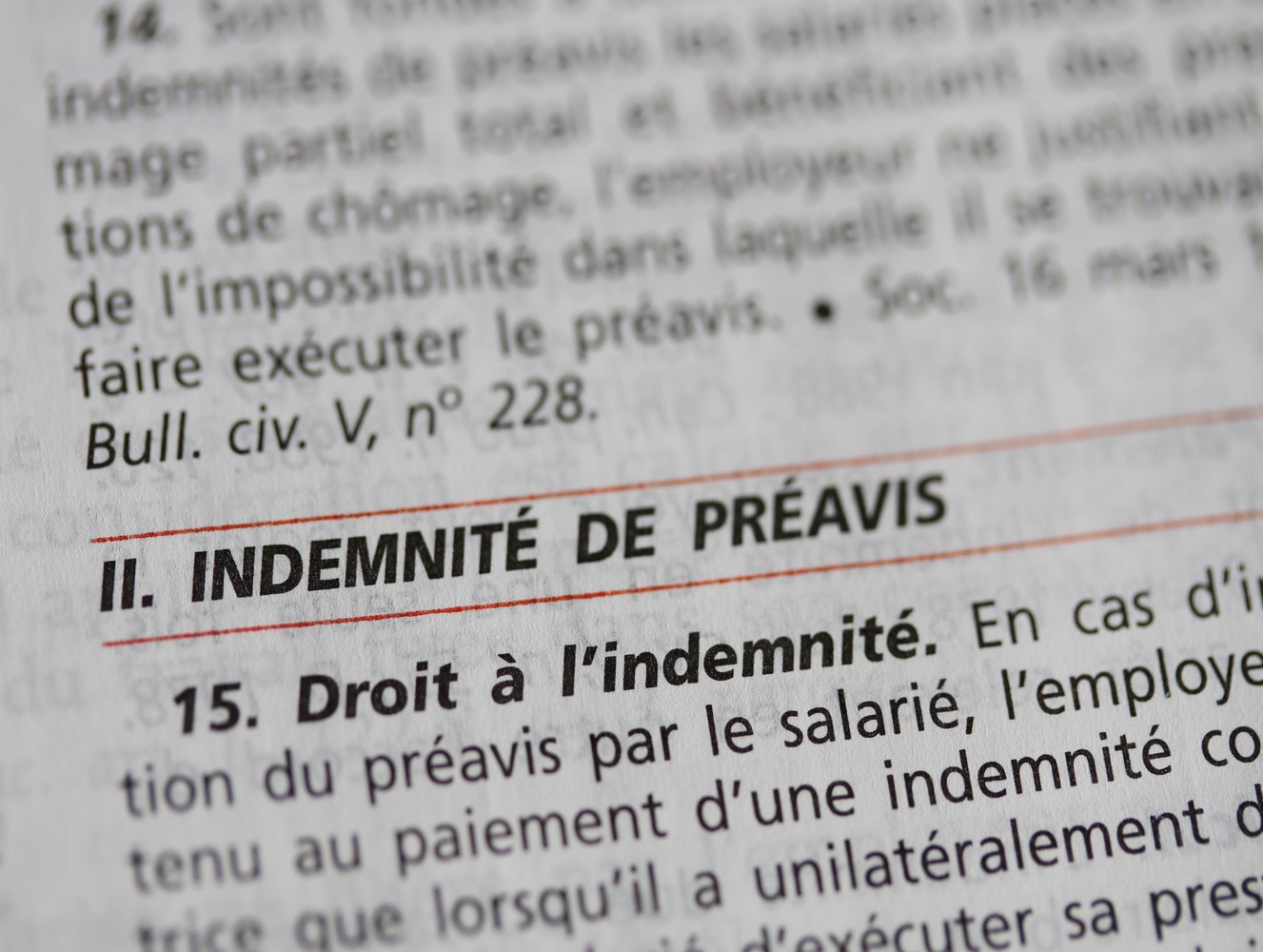 Indemnité compensatrice de préavis