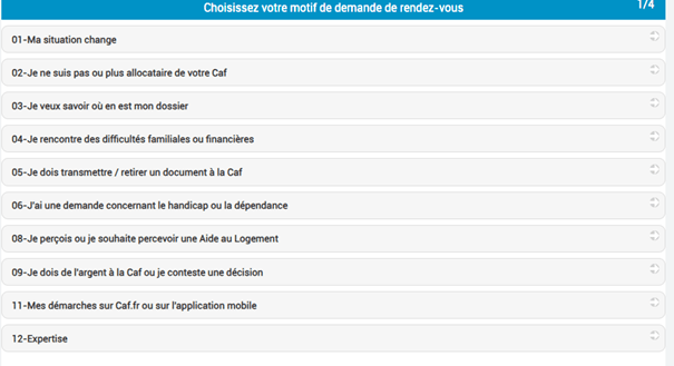 entretien avec un conseiller de la caf