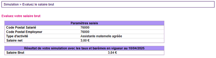 simulation garde enfant