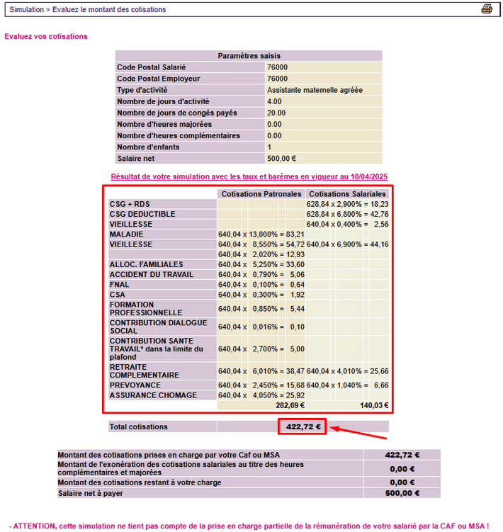 estimer prix assistante maternelle