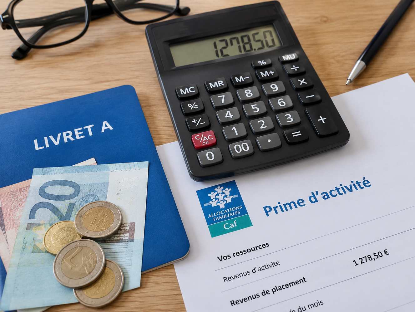 Argent placé et prime d'activité