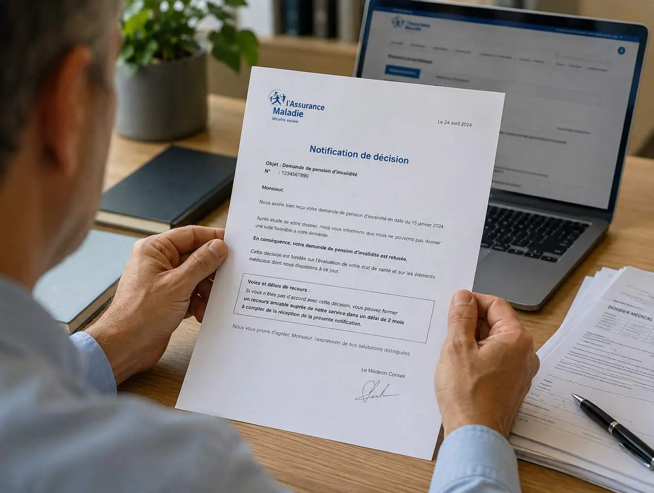 médecin conseil refus invalidité