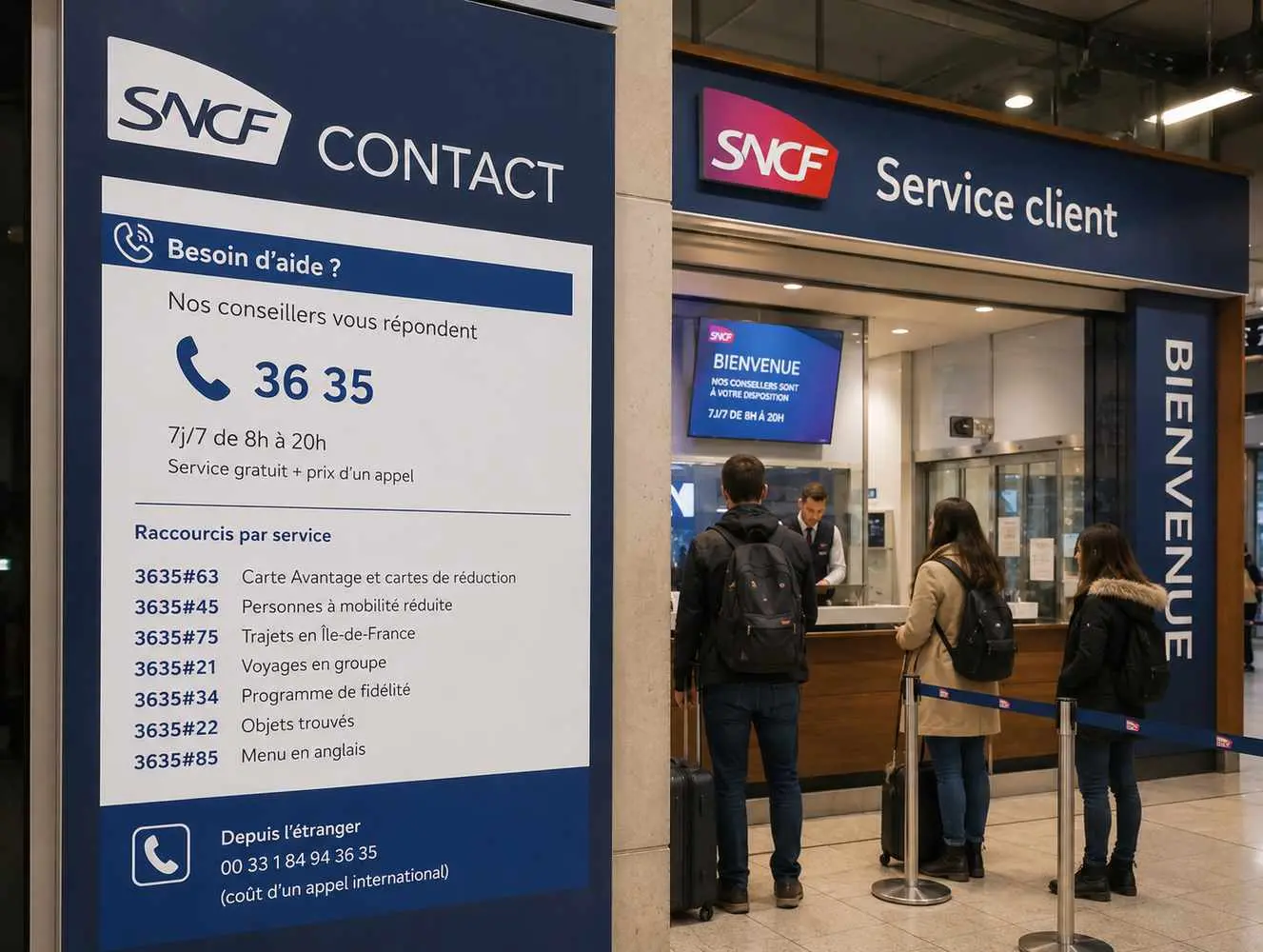 Contacter la SNCF