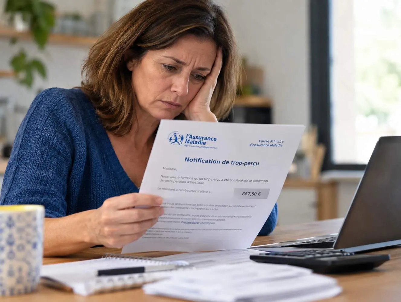 Trop-perçu pension d'invalidité